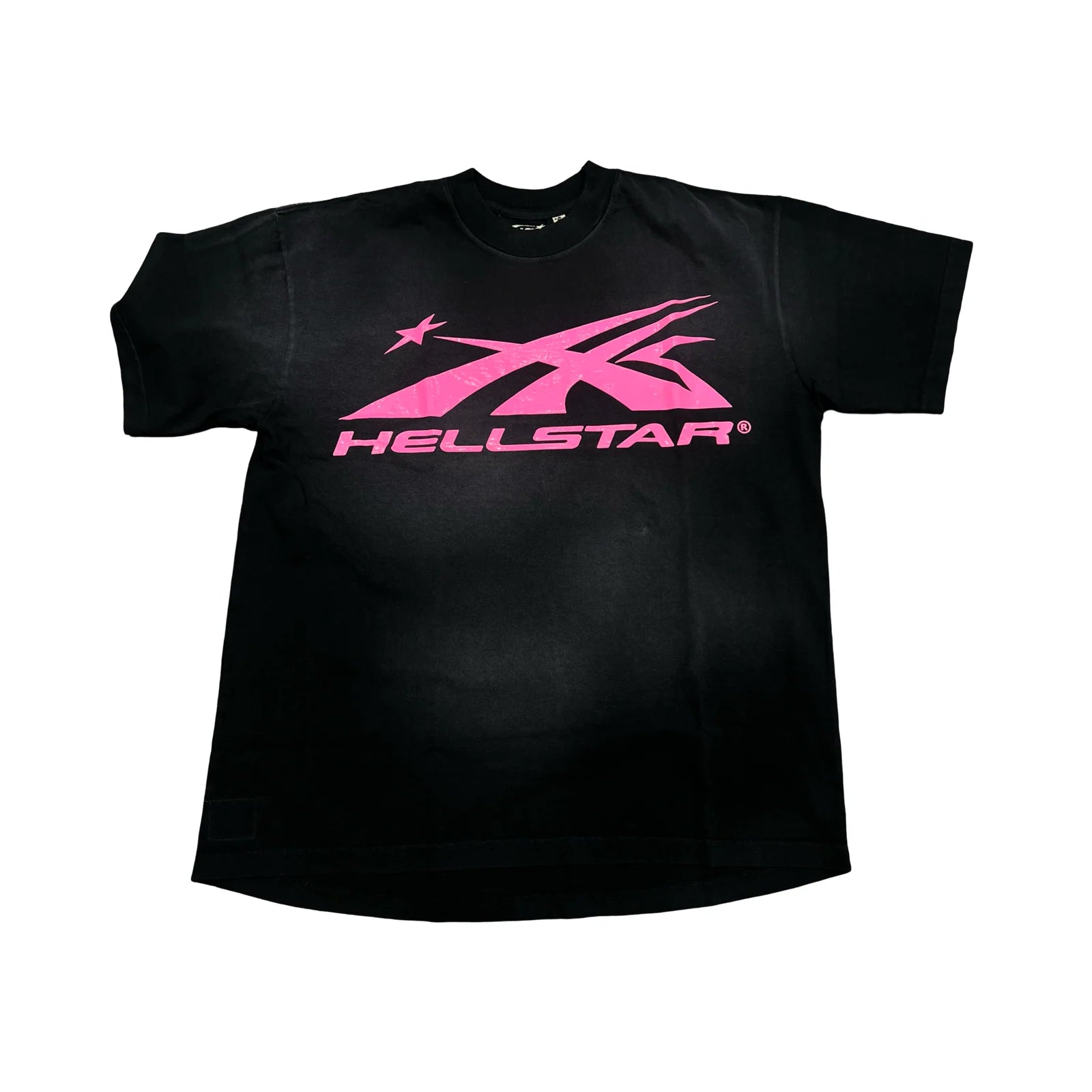 HellStar T-shirt Black Sport Logo Pink