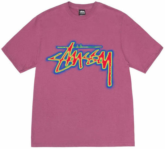 Stüssy T-shirt thermal stock berry