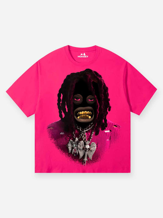 Golden Grills Artist Series Bright Pink Print T-shirt