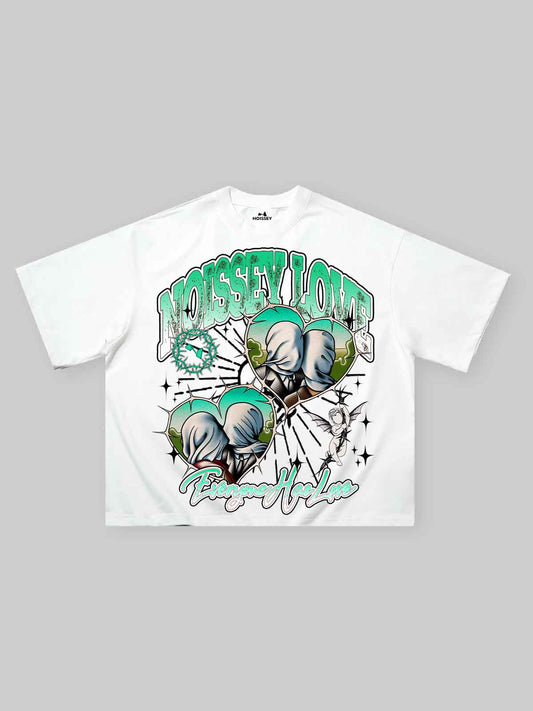 Boxy oversized T-shirt Noissey Love print