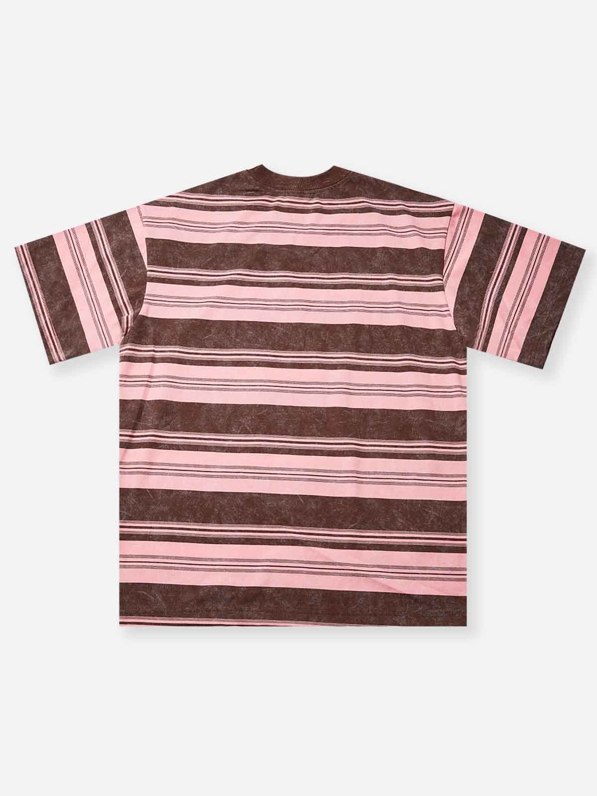 Bad Boy Hip-Hop Style Striped Print T-Shirt