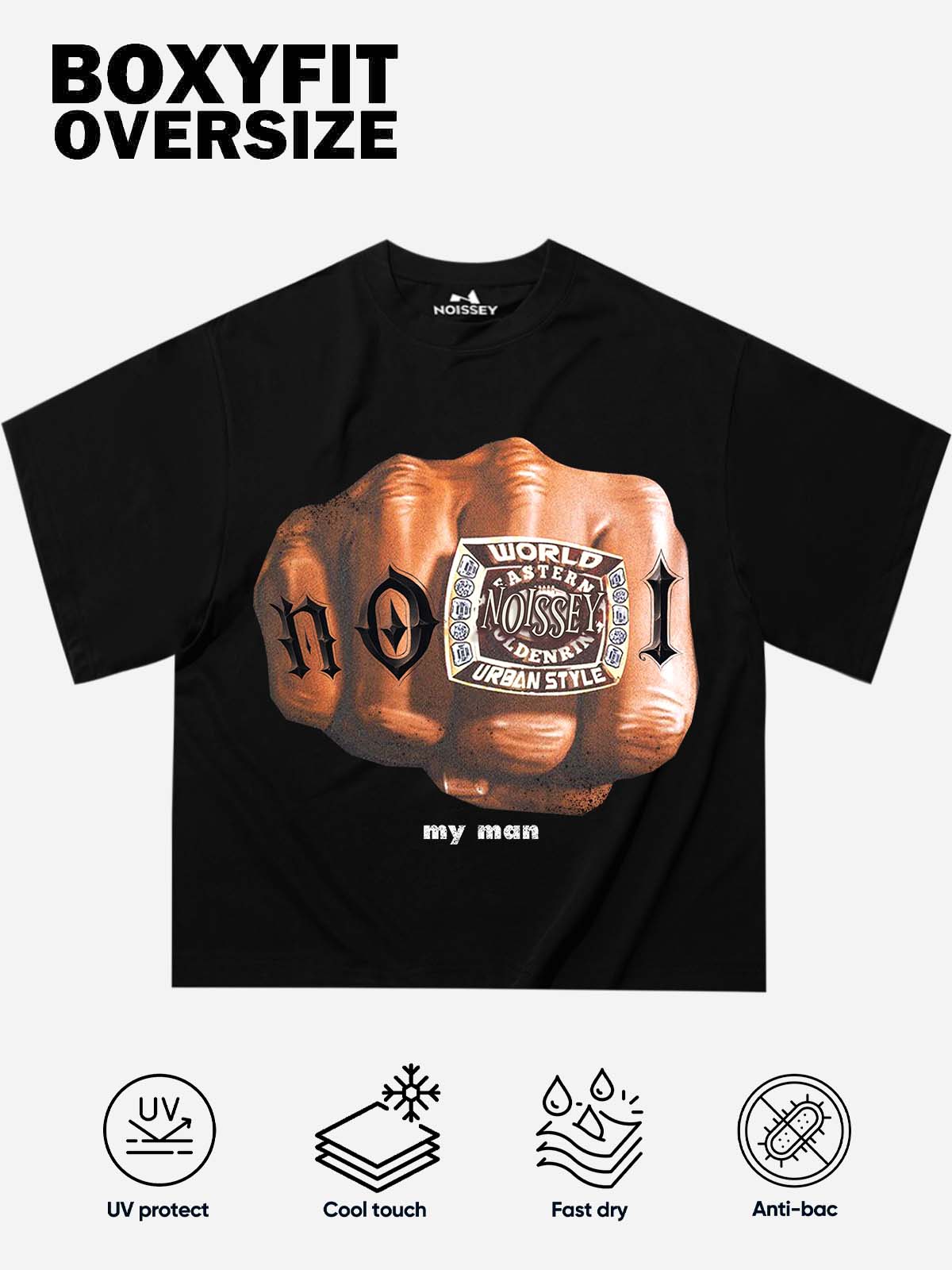 DAP ME UP! Print Boxy Oversized T-Shirt