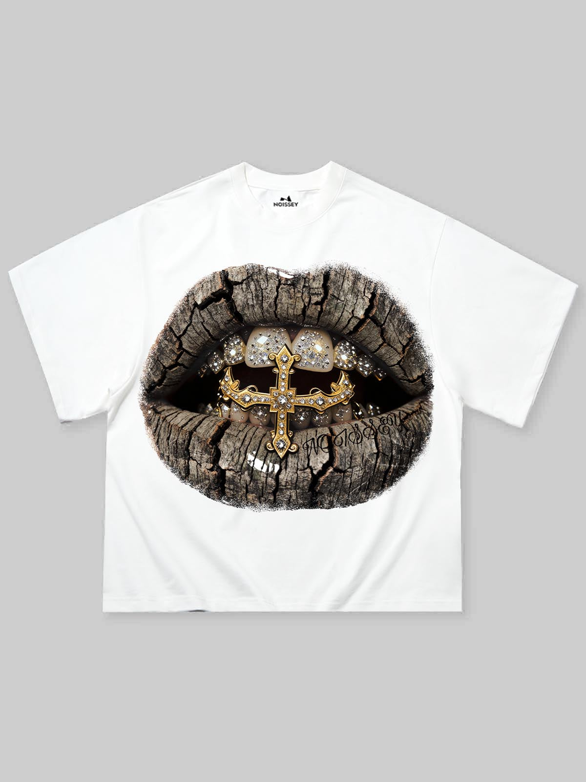 Real Tree Golden Grills Tree Pattern Boxy Oversized T-shirt