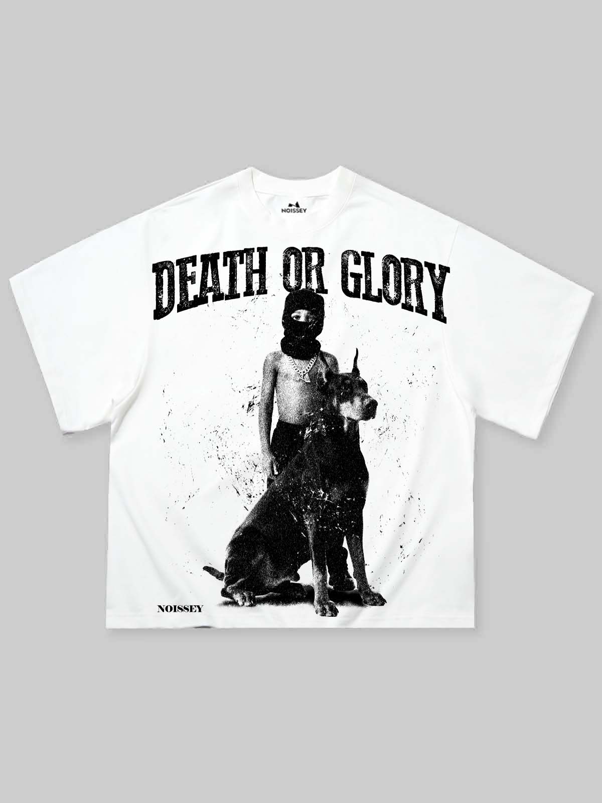 DEATH OR GLORY slogan Boxy Oversized T- shirt