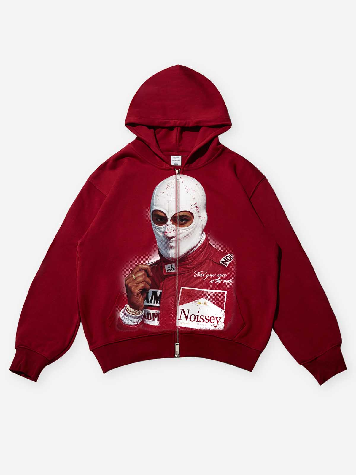 Racing Print Red hoodie