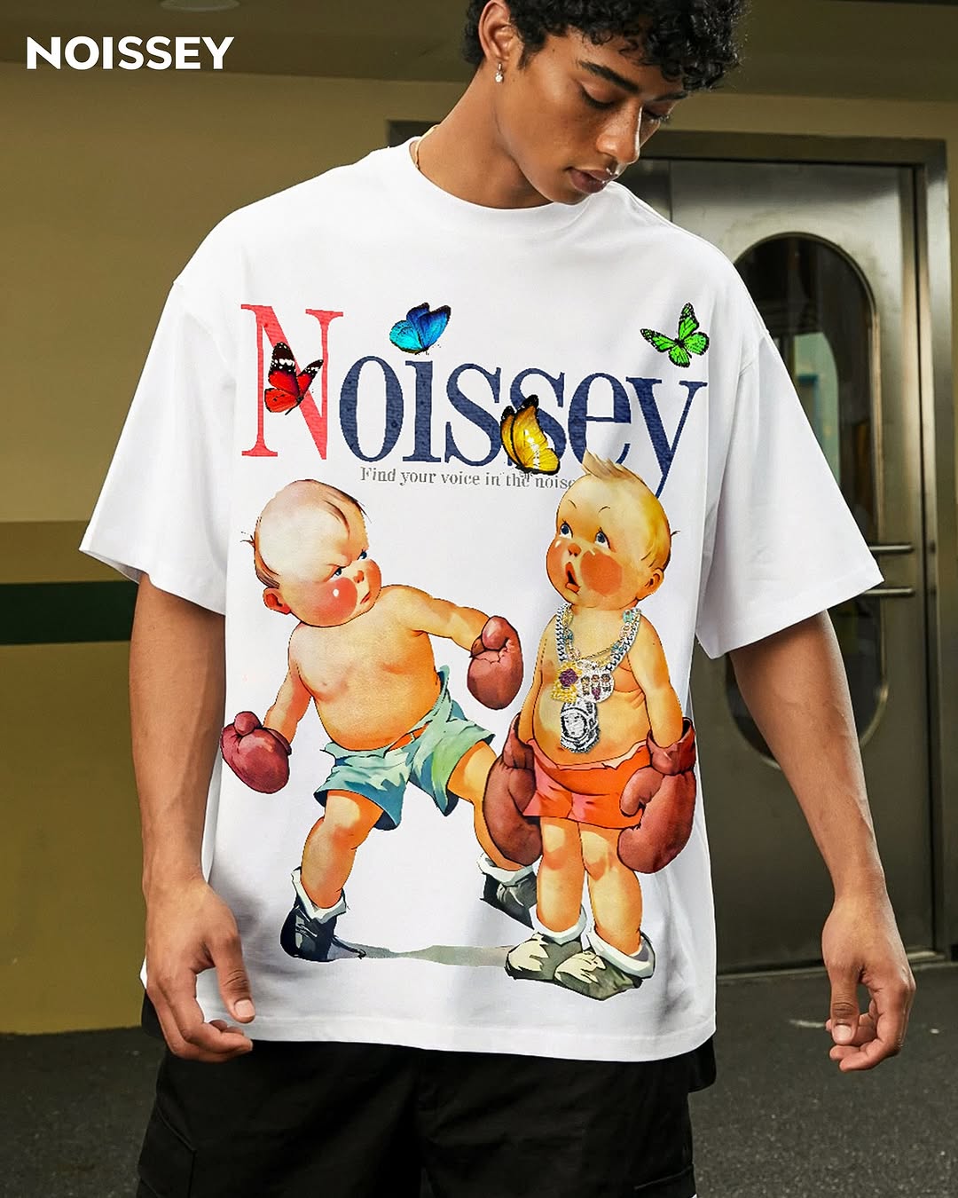 Boxing Match Print T-shirt