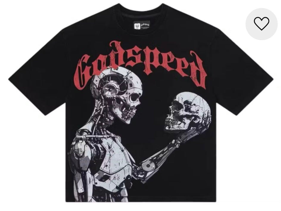 Godspeed T-shirt Man Vs AI Black
