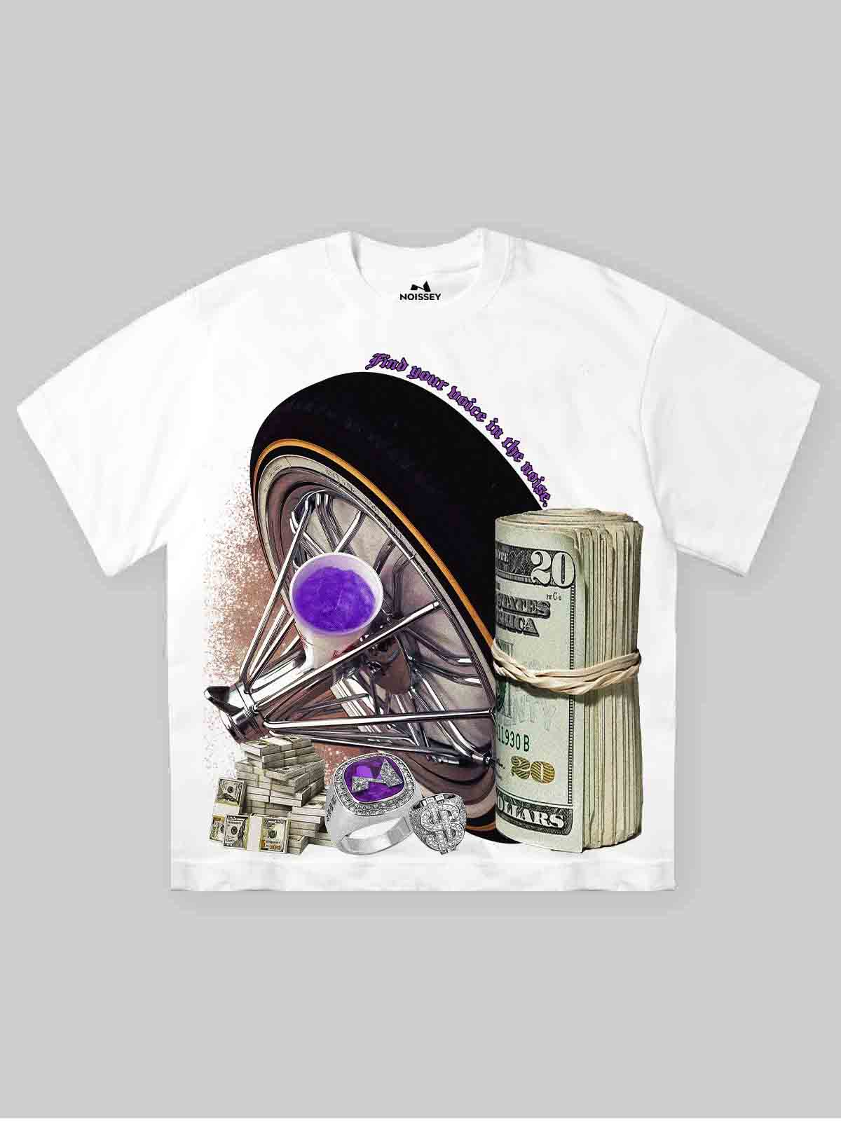 Swangas Art Collage Print T-shirt