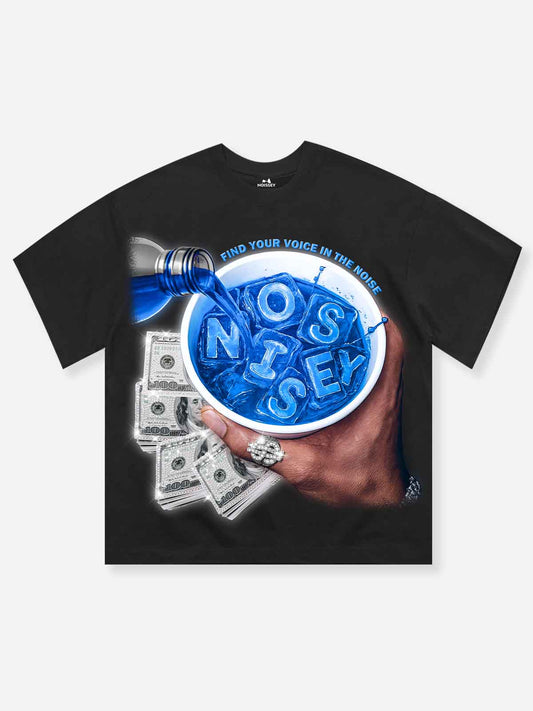 "Cheers to Money" Printed T-shirt