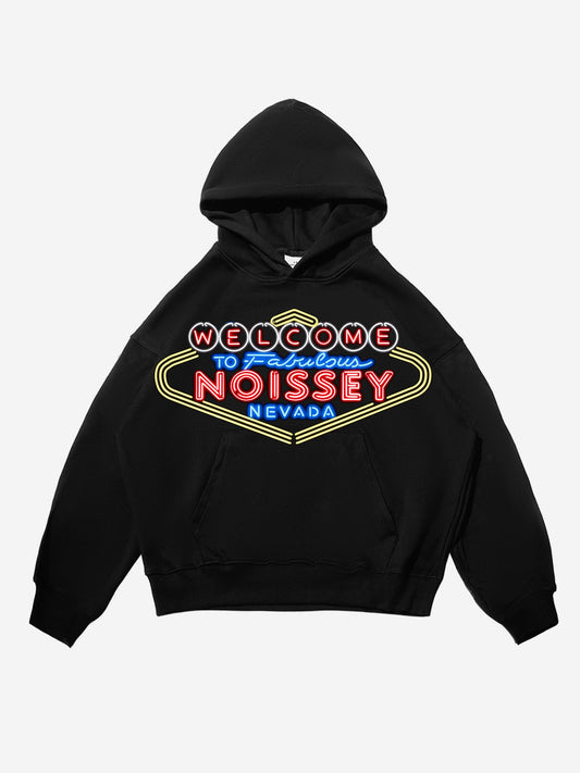 Las Vegas Light Sign Noissey Logo Tech Fabric Hoodie