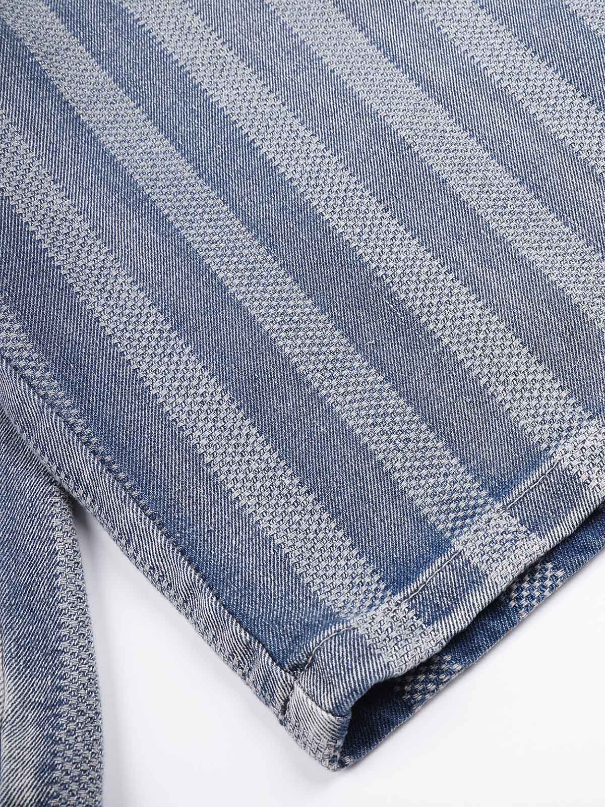 NOISSEY Vintage Washed Lightweight Denim Shorts - Wide-Leg Jorts