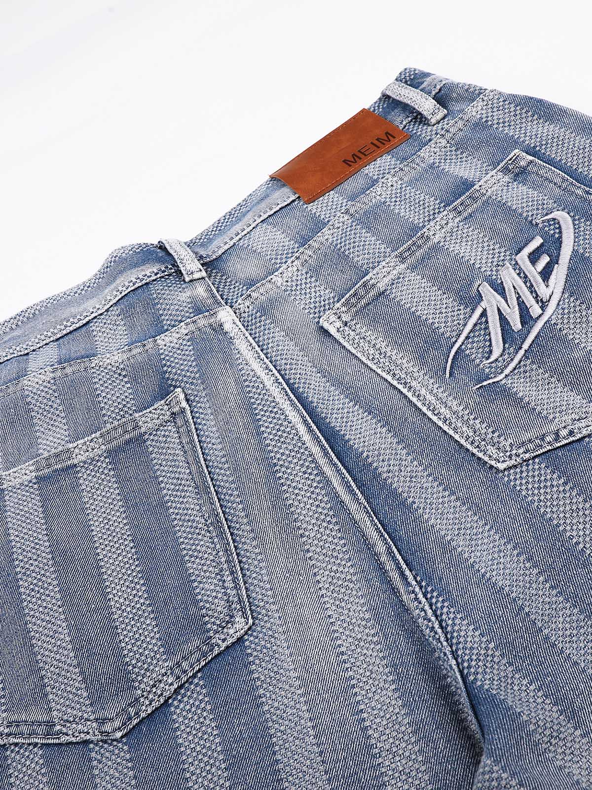 NOISSEY Vintage Washed Lightweight Denim Shorts - Wide-Leg Jorts