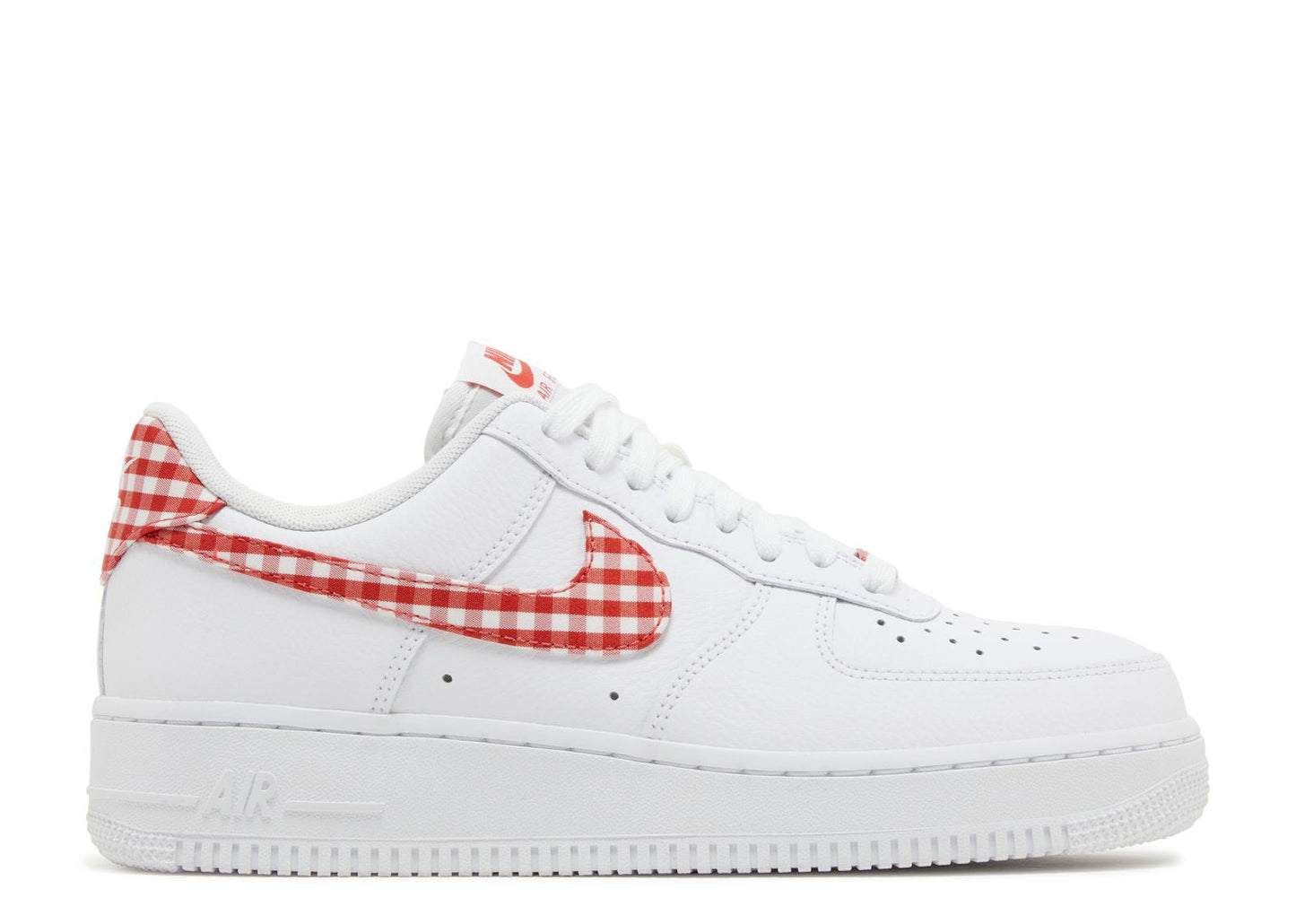 Nike Air Force 1 Low '07 Essential White Mystic Red Gingham W
