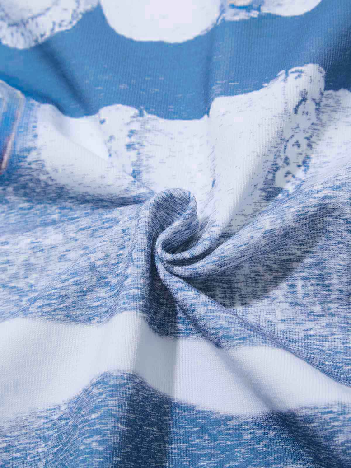 High-Quality Retro Blue Lips Grills Print heavyweight T-Shirt