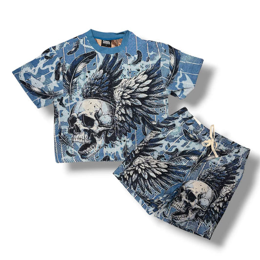 Rebel mind Taspery Blue Shorts