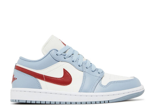 Jordan 1 Low Blue Whisper Dune Red (Women’s)