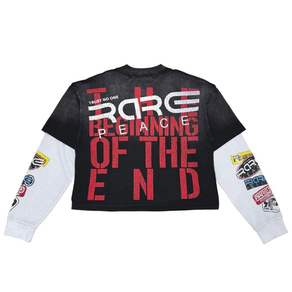 RARE PEACE LONG SLEEVE Style RK5069 Black