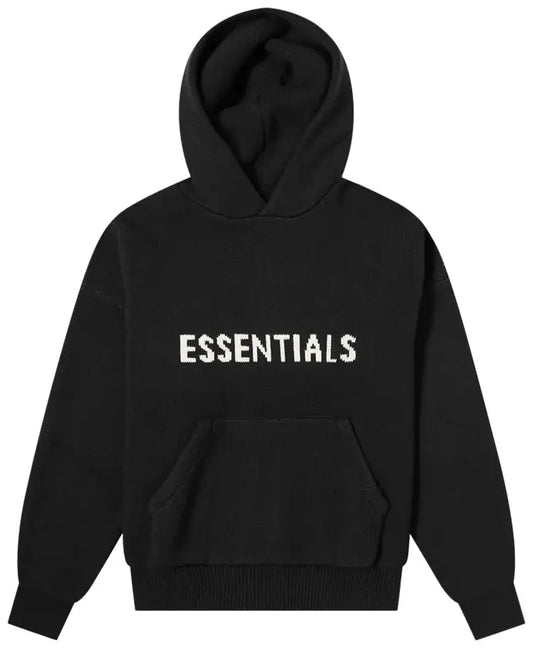 Fear of God Essentials Knit Hoodie “Black”