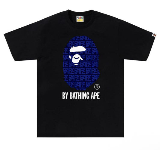 BAPE Logo Monogram By Bathing Ape Tee Black/Navy