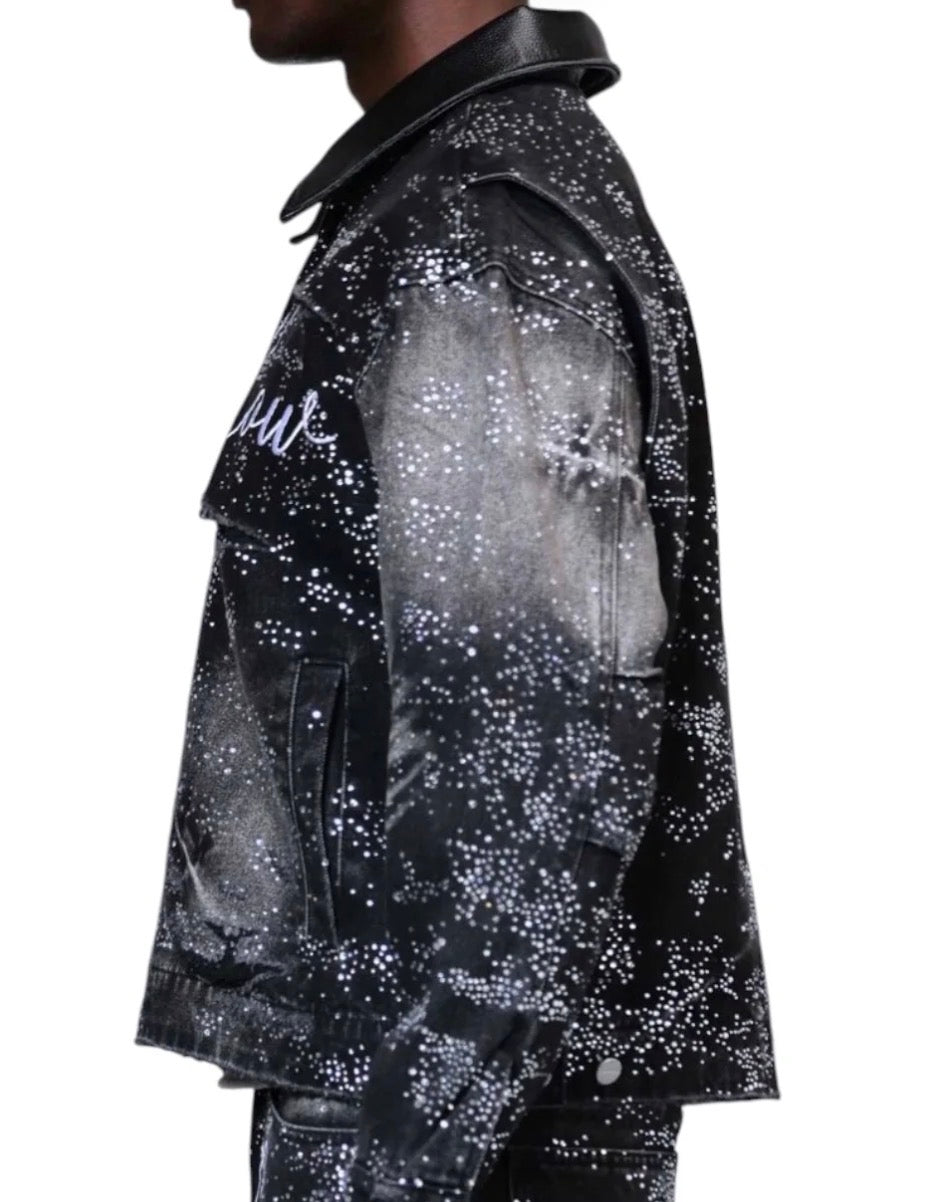 First Row Denim Jacket black