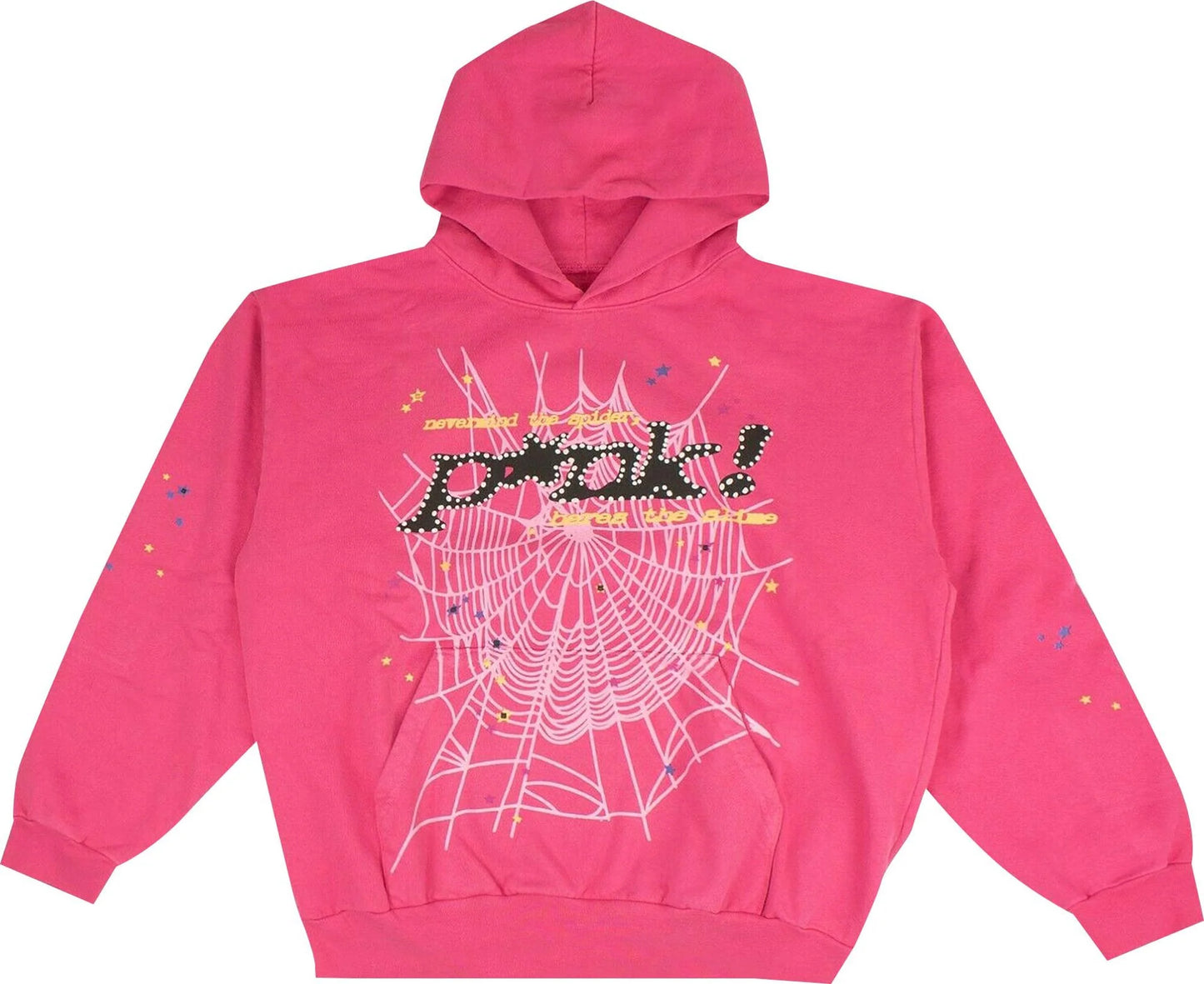 Sp5der Hoodie Pink  P*nk Logo