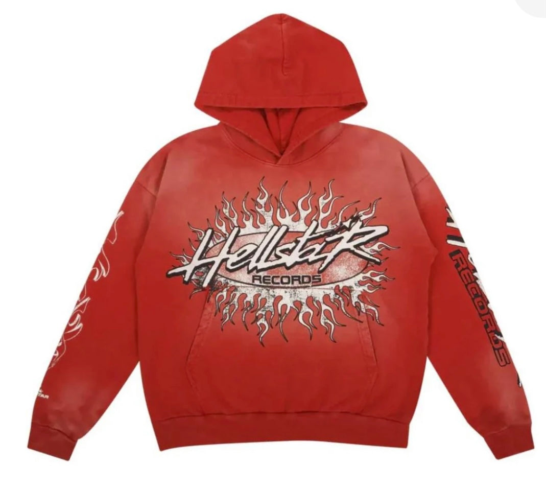 Hellstar Hoodie Brain Wash Red