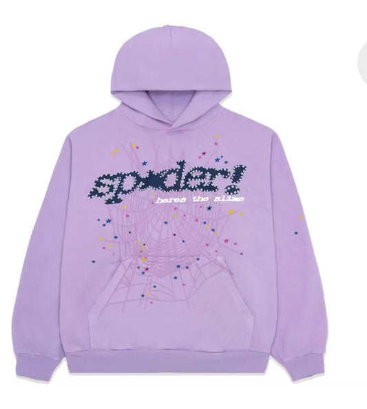 Sp5der Hoodie Acai Purple