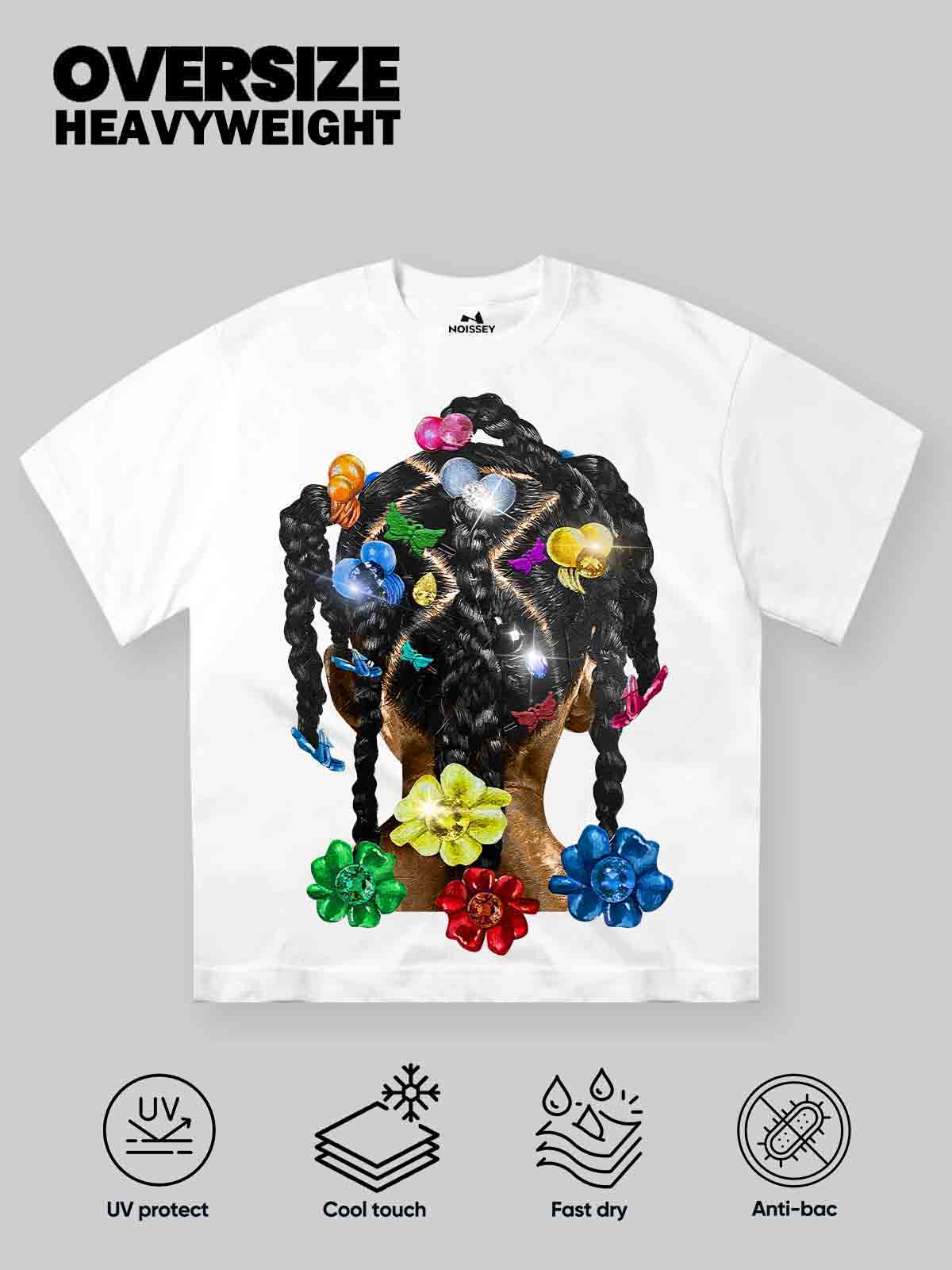 Girlish Braided Hair Art Print T-shirt