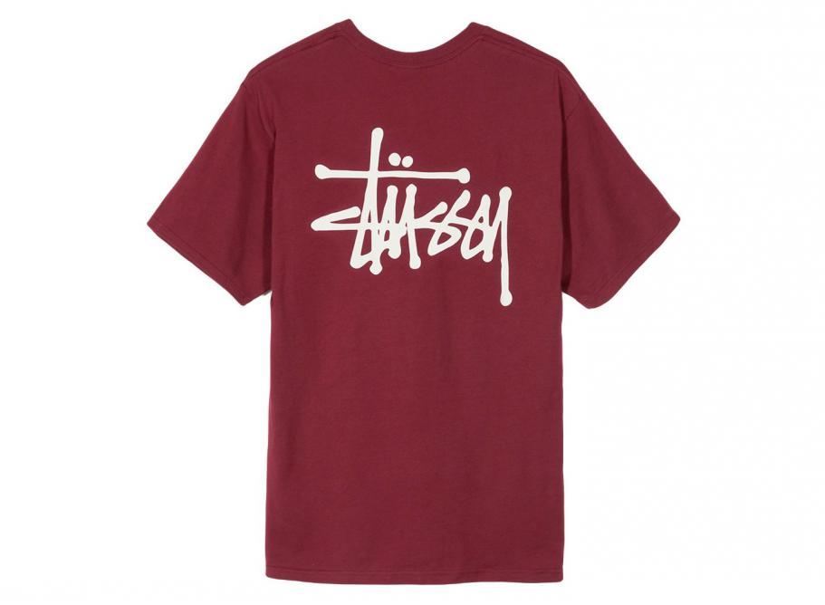 Basic Stussy Tee Wine