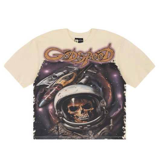 Godspeed T-shirt Space skeleton