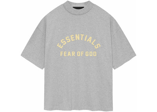Fear of God Essentials Heavy Jersey Crewneck T-Shirt “Light Heather Grey”