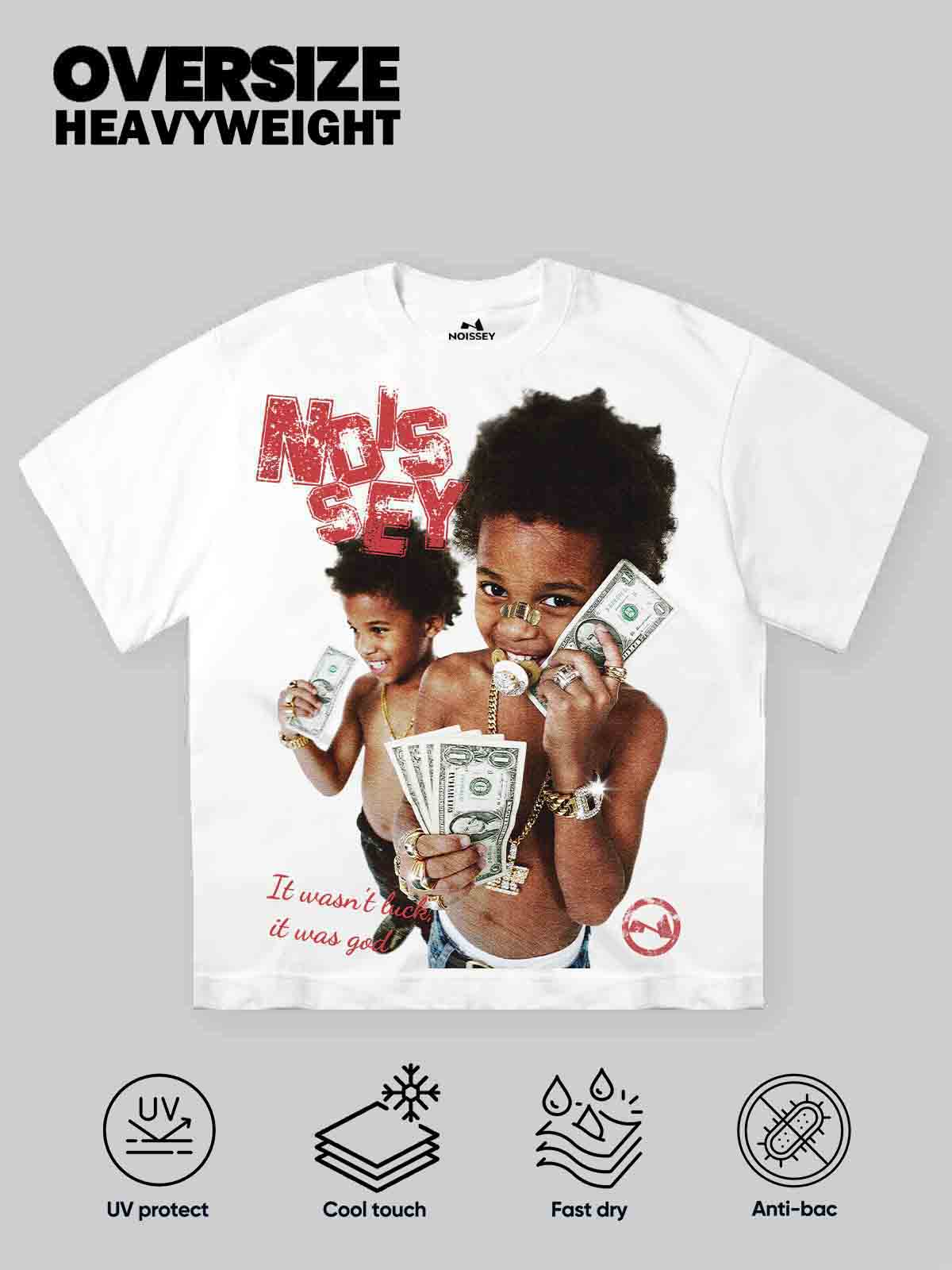 Money & Kids Vintage Print T-shirt