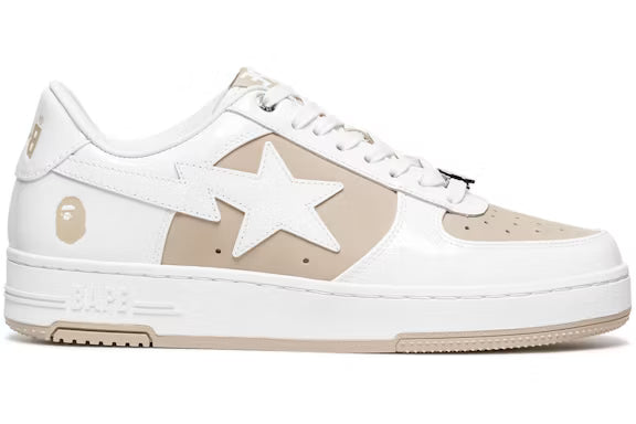 A Bathing Ape Bape Sta Low White Beige