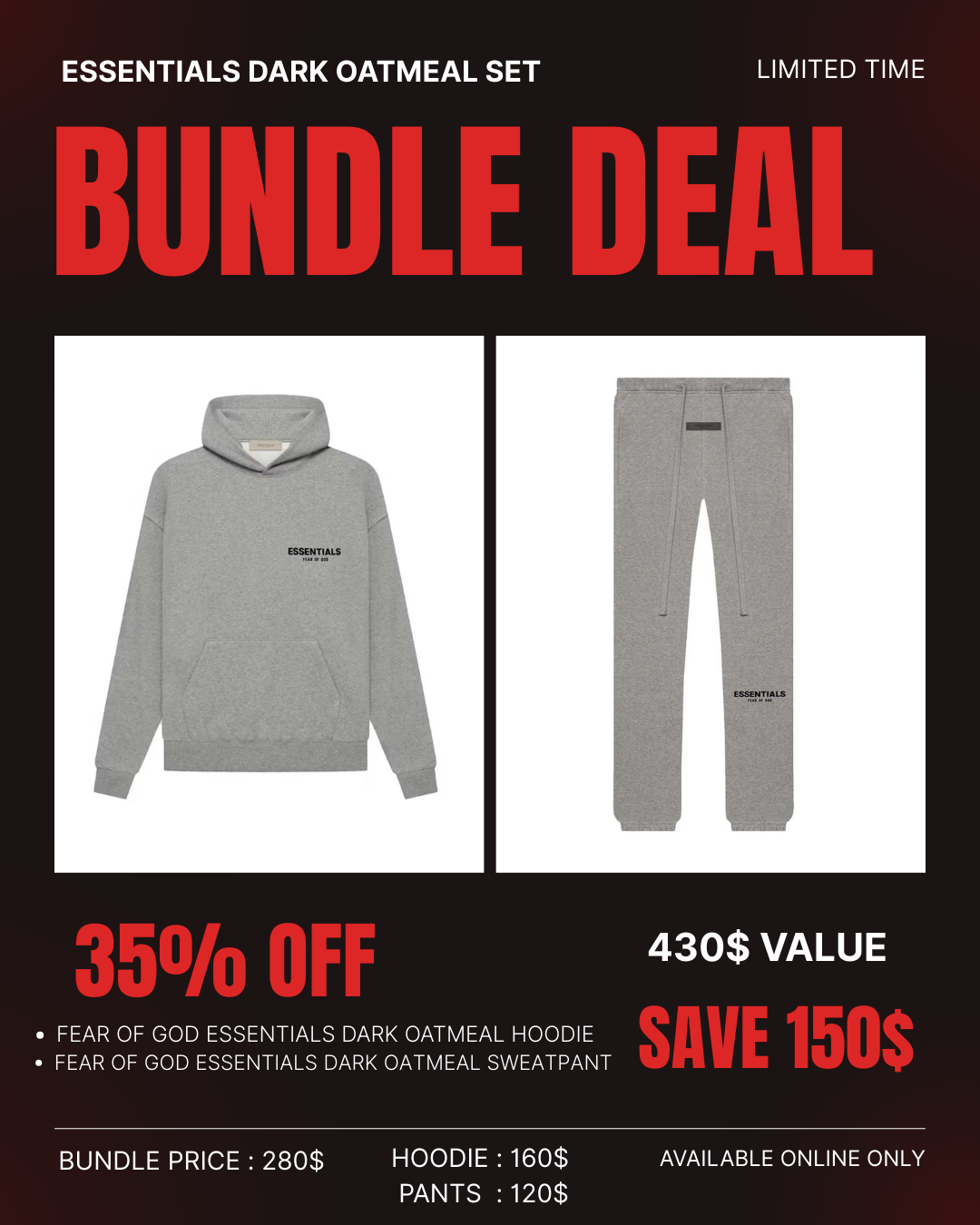 ESSENTIAL BUNDLE SET DARK OATMEAL