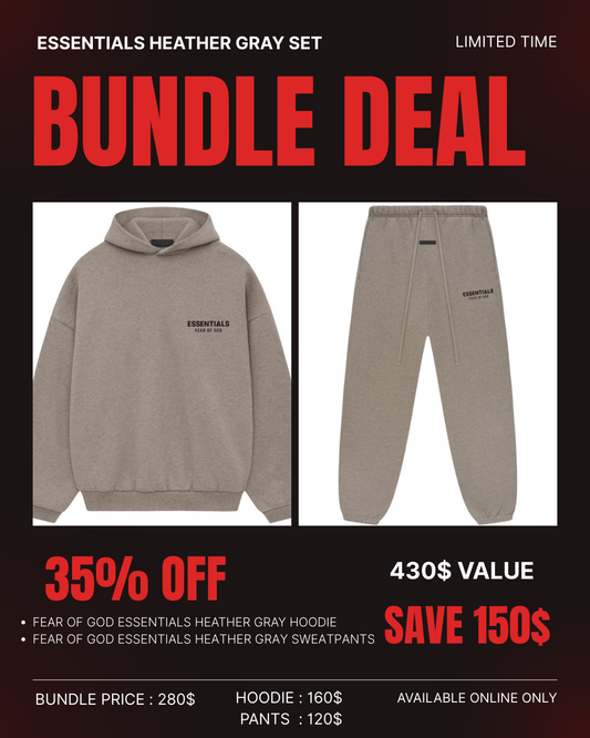 ESSENTIAL BUNDLE SET HEATHER GRAY