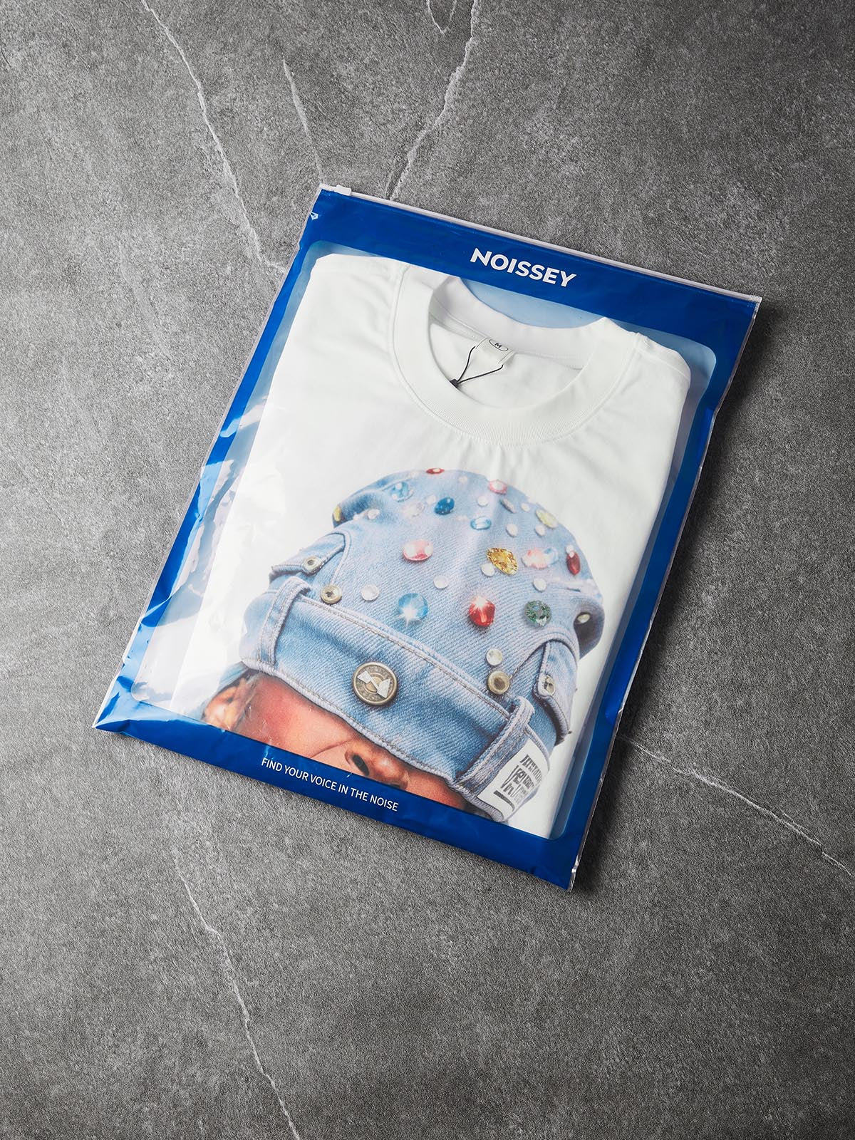 NOISSEY "Lollipop Icon" White Tee - DIY Graphic T-Shirt