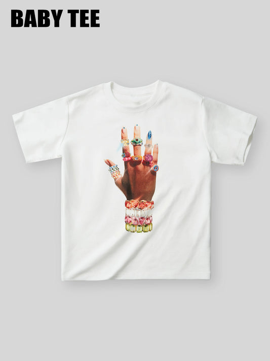 Colorful Art Bracelet and Ring baby tee