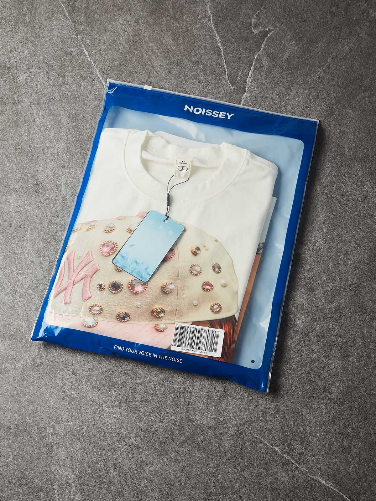 NOISSEY "Lucky Clover Kid" Graphic Long Sleeve - Heavyweight Studio White