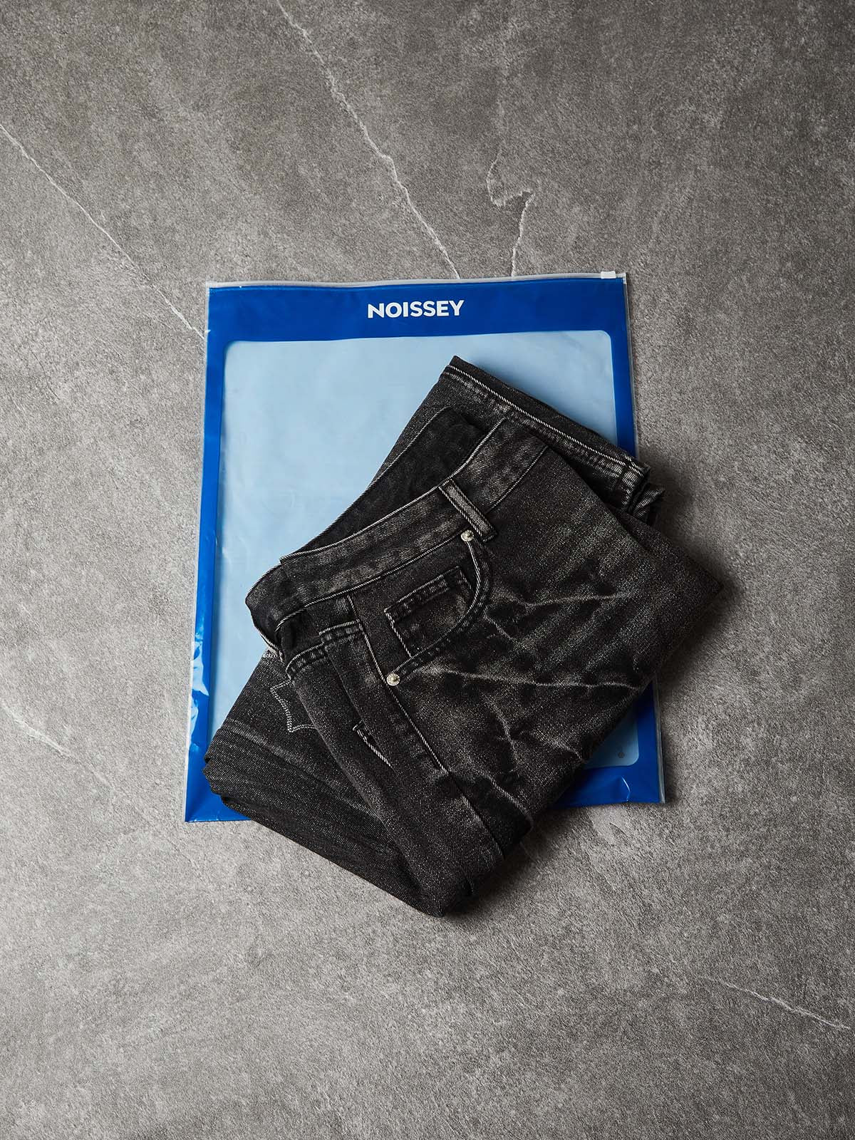 NOISSEY "Gothic Cross" Rhinestone Bleach-Washed Denim Shorts - High-Street Wide-Leg 2 Colors