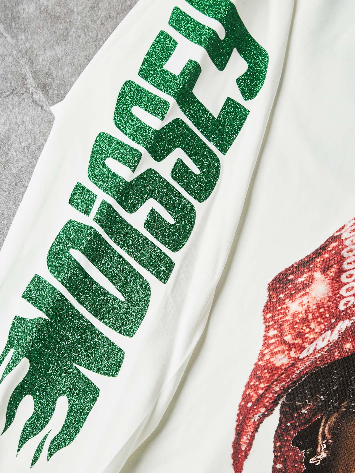 NOISSEY "Sovereign G.O.A.T." Sparkling Dual-Tone Paisley Bandana Biting Cross Heavyweight Long Sleeve