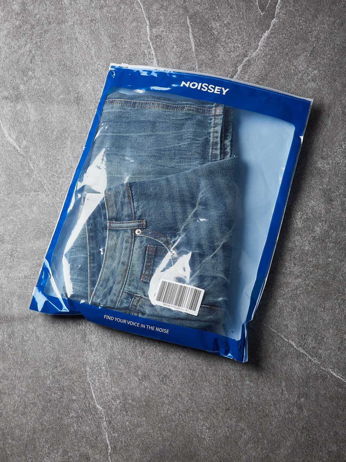 NOISSEY "Galactic Constellation" Asymmetric Gothic Cross Denim Jorts 2 Colors