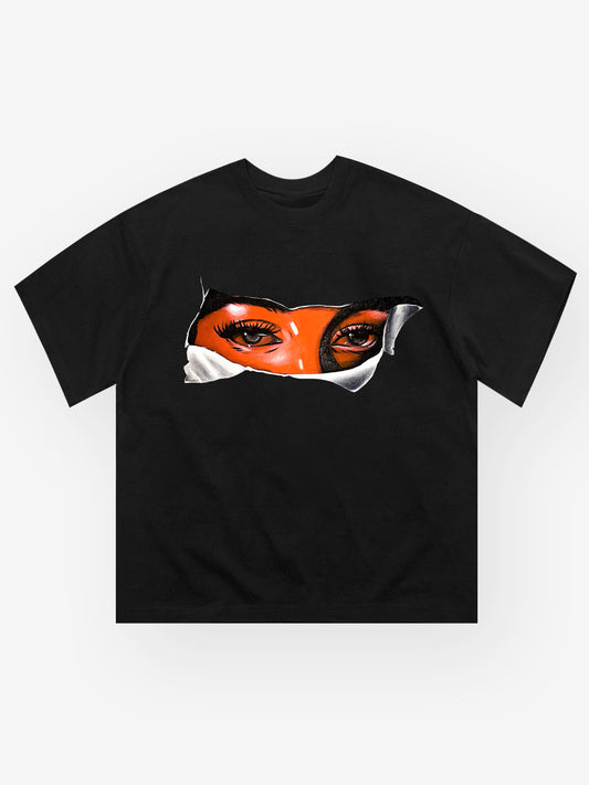 Virgin Mary Eye Print T-shirt