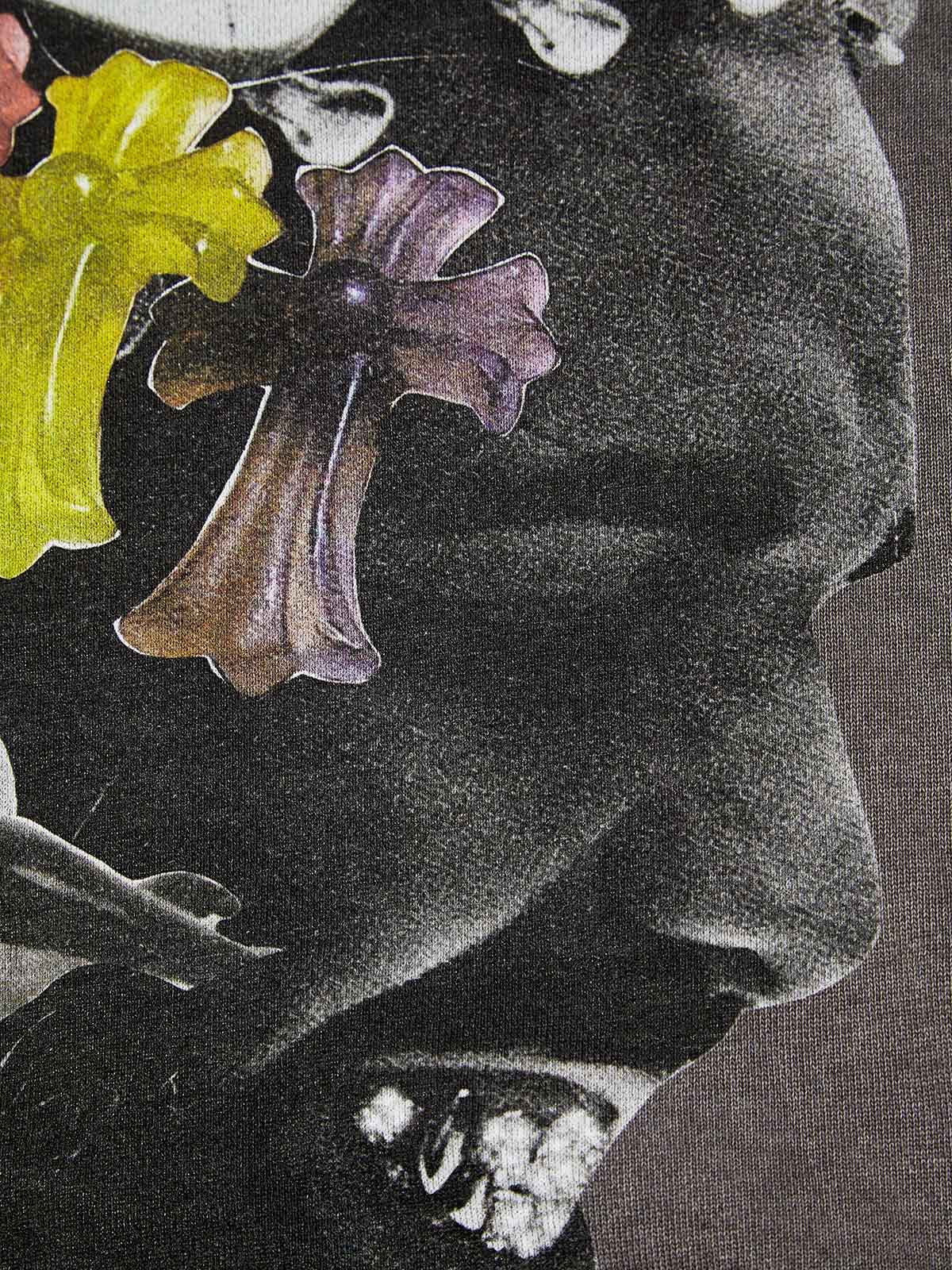 Celebrity Art Cross Collage Print 350g Washed Hoodie