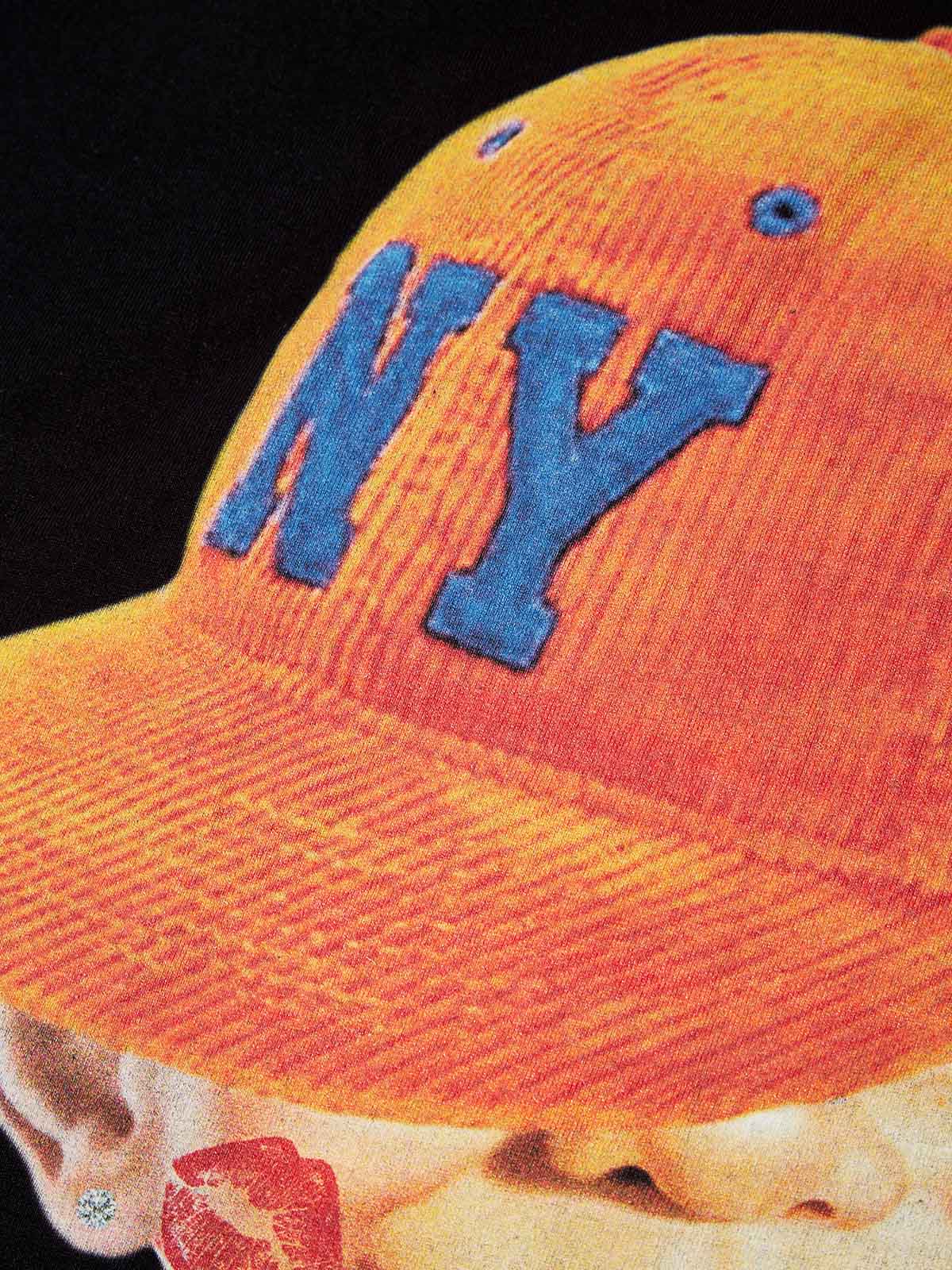 Bad Boy Peaked Cap & Diamond Necklace Print T-Shirt