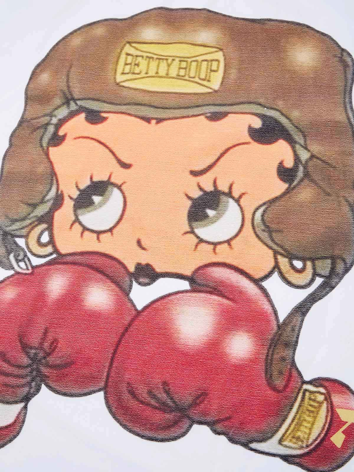 Cartoon girl  Boxing Print T-shirt