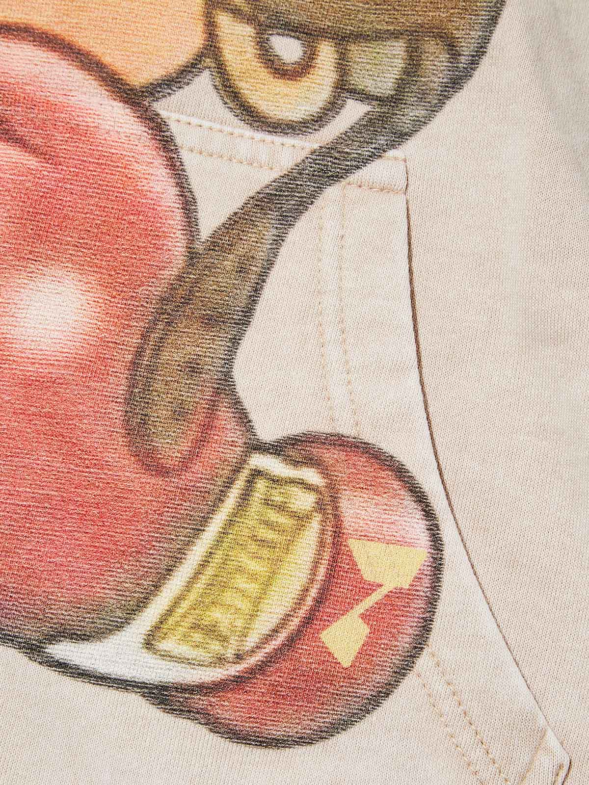 Cartoon girl Boxing Print Hoodie