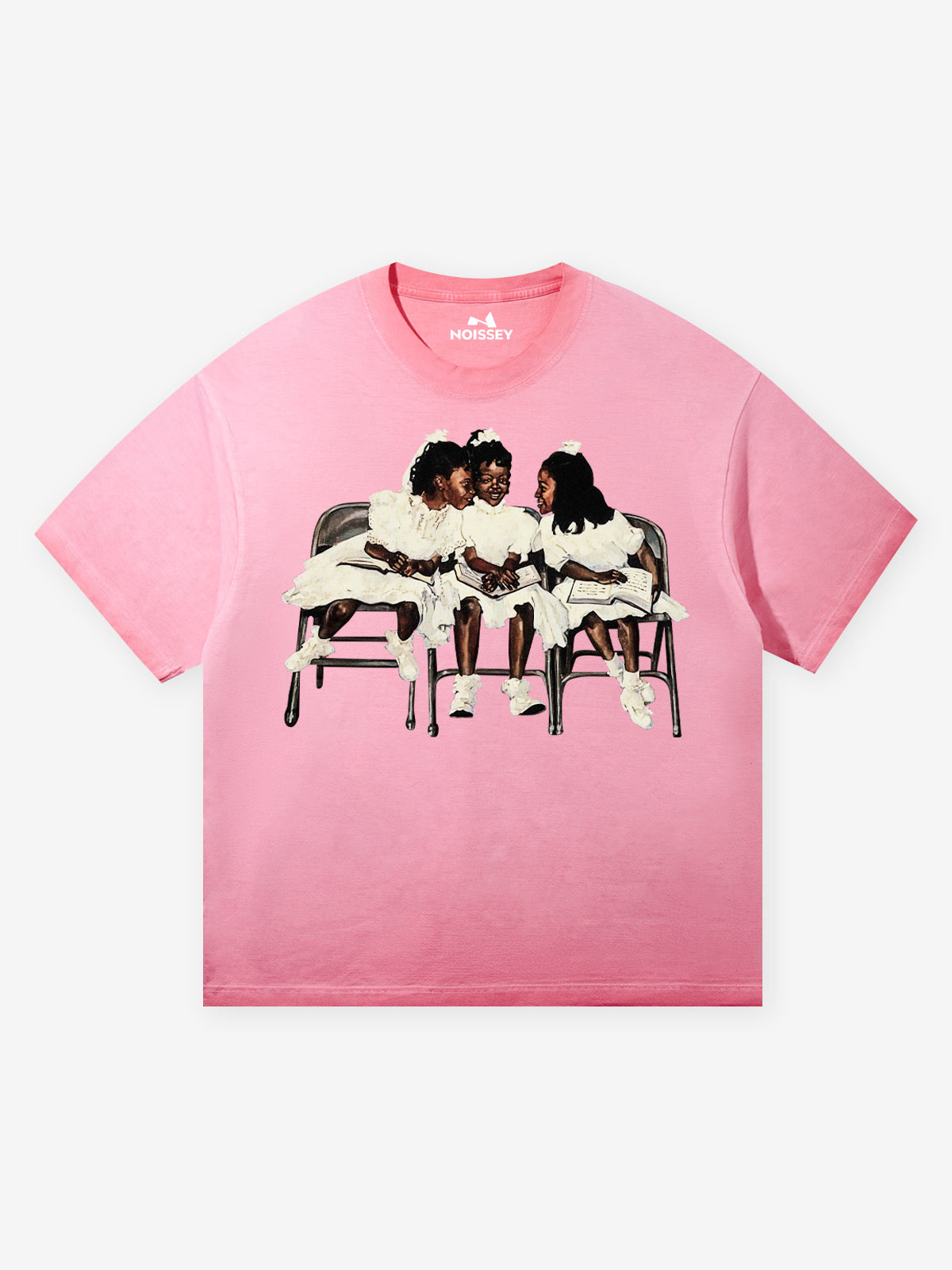 Laughing Black Girl Gradient Print 230g T-shirt