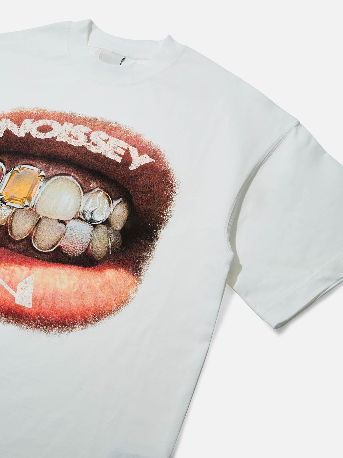 High quality Retro Lip Grills Noissey Print T-Shirt heavyweight