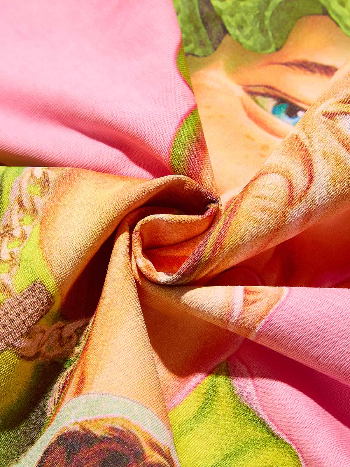 Bad Boy and His Shrek Crochet Hat Print T-shirt