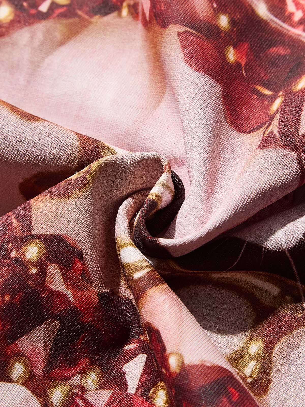 High quality Red Gem Sparkle Lip Print heavyweight T-shirt